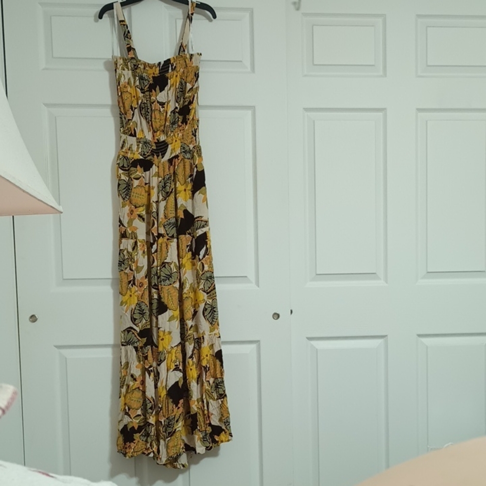 NWT Jessica Simpson Women's Floral Wide Leg Straps Jumpsuit. Size: Medium